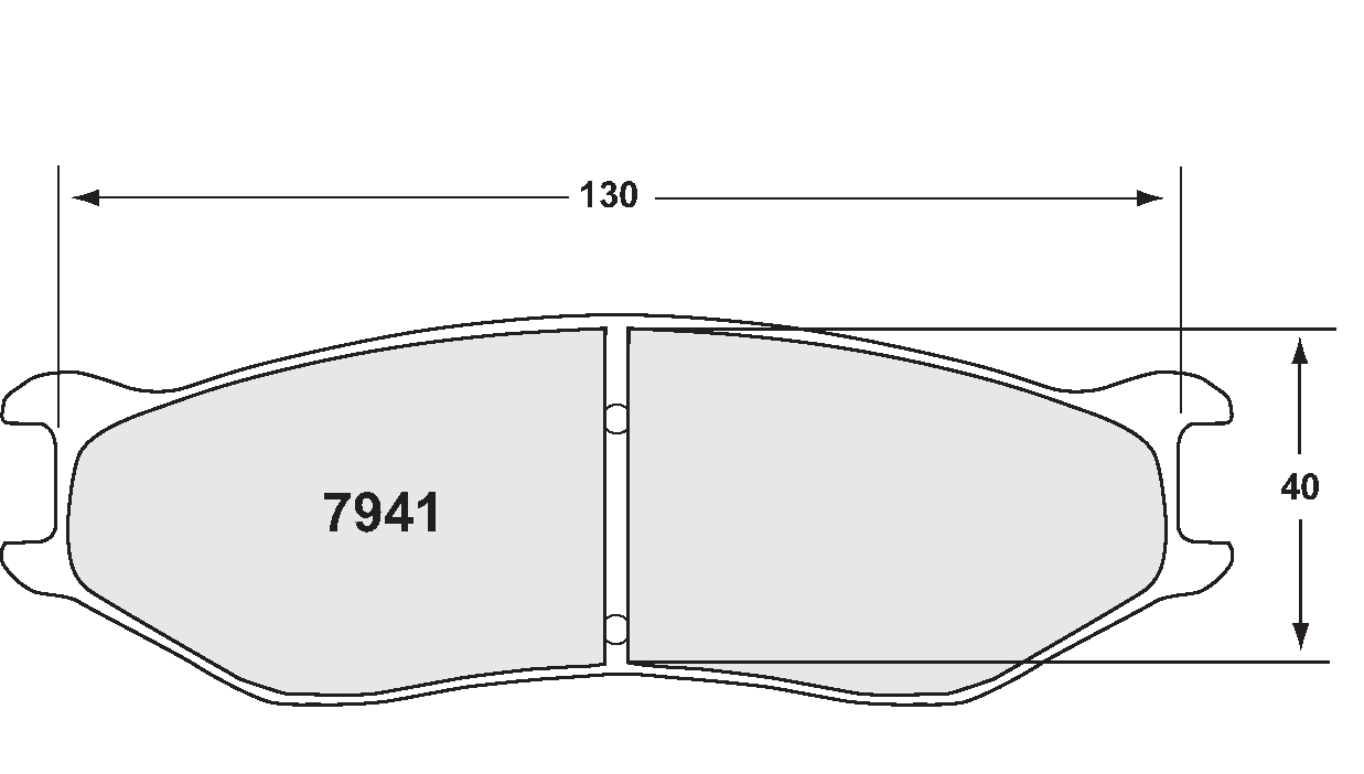 PFC 7941.01.19.34 Brake pads RACE 01 CMPD 19MM ZR41 (40mm radial depth) Photo-0 