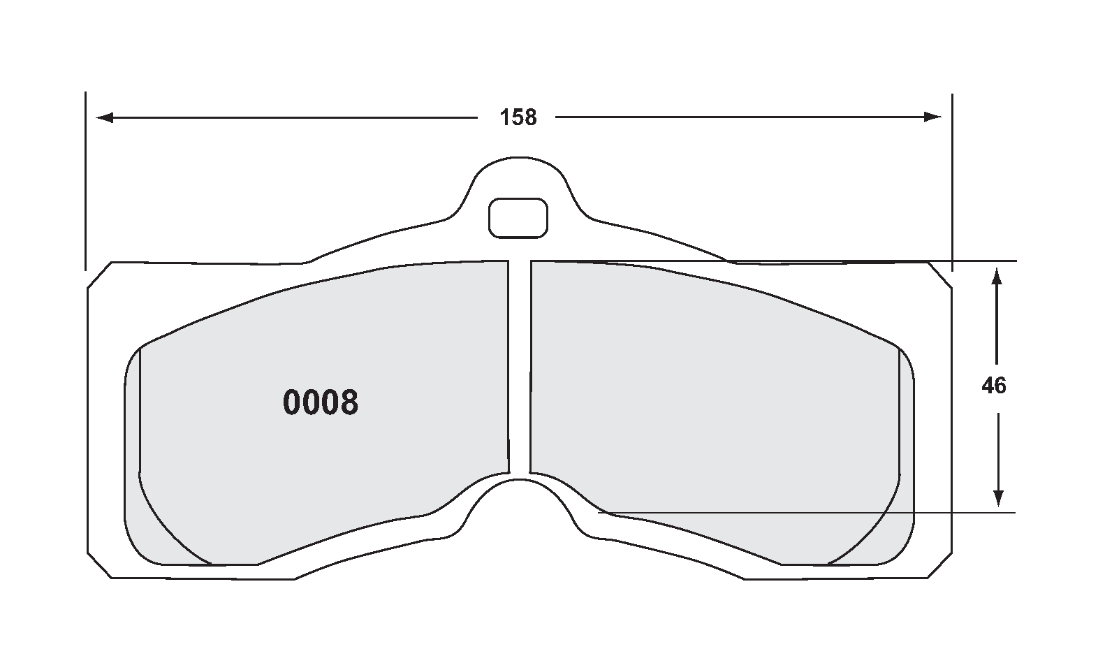 PFC 0008.10 Brake Pads for CHEVROLET Corvette C3 1966-1982 Photo-0 