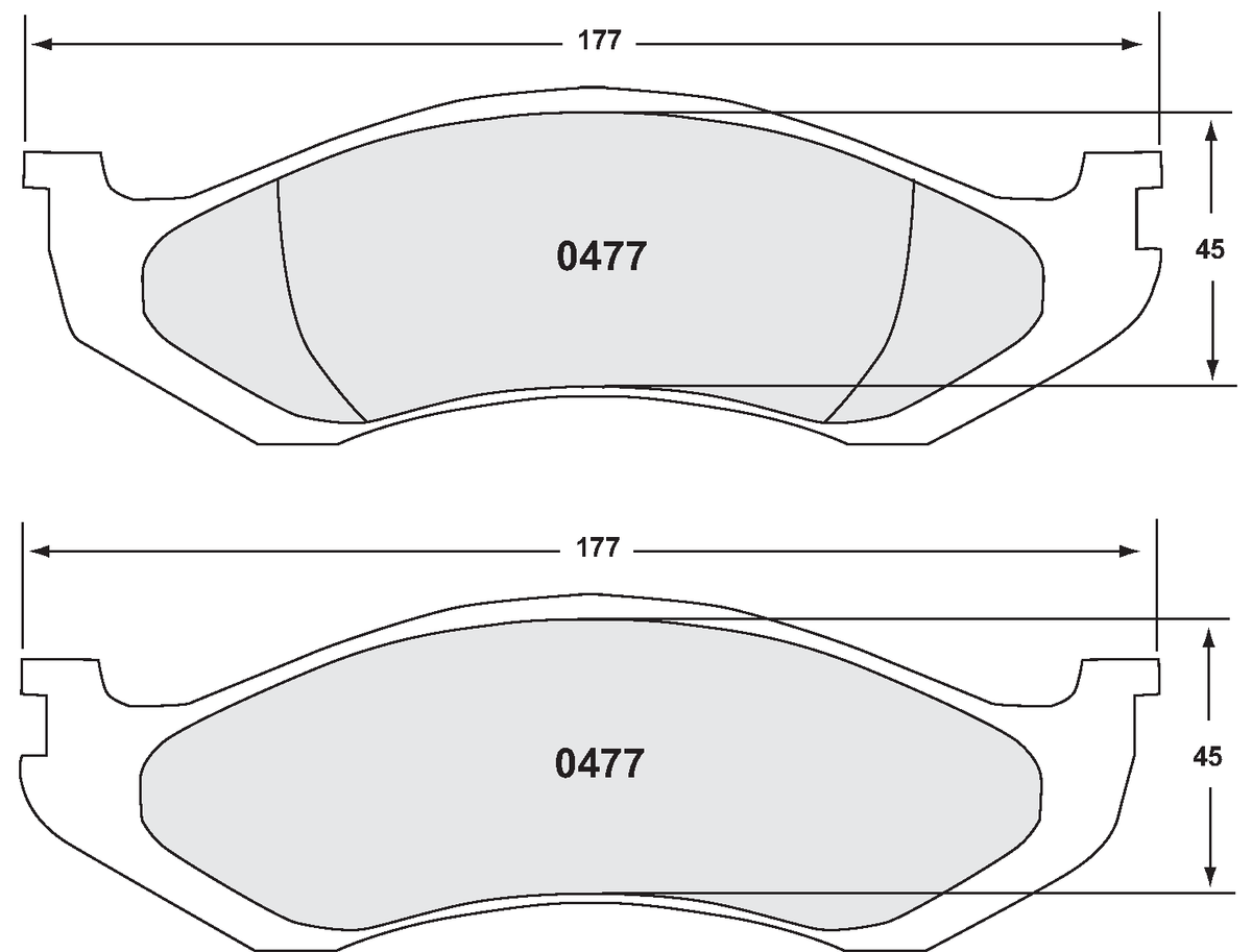 PFC 0477.22 Brake Pads for JEEP Grand Cherokee 1992-1998 (Z-Rated Compound) Photo-0 
