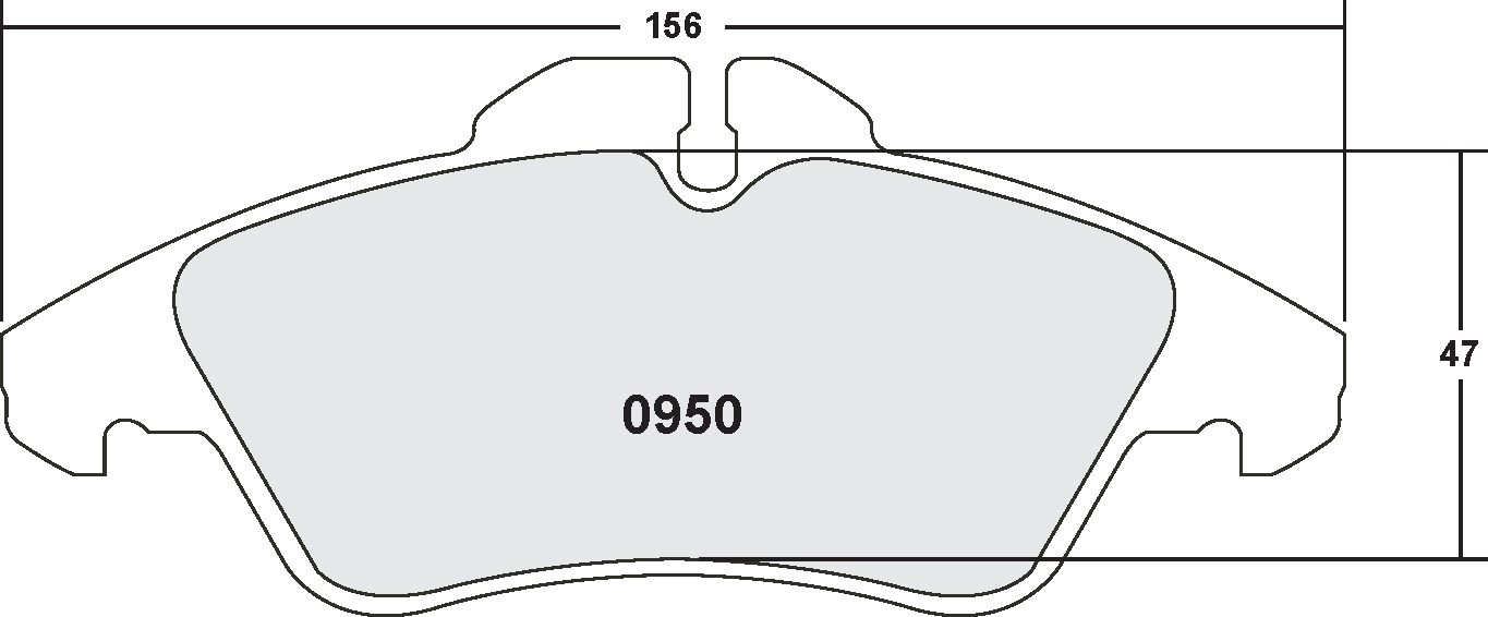 PFC 0950.10 Brake pads Z-RATED MERCEDES-Benz Sprinter 300 Series Photo-0 