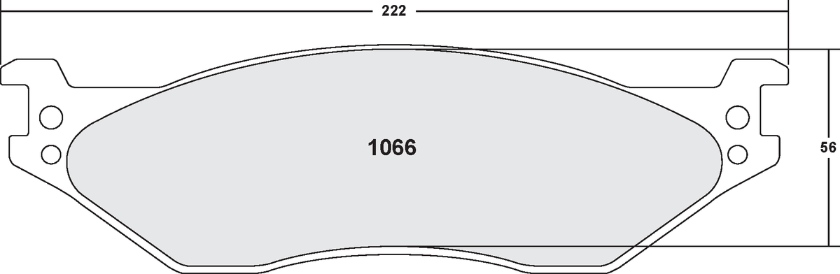 PFC 1066.10 Brake Pads for FORD F-550 Super Duty 2005 /FORD F59 Stripped Chassis 2008- F/R (Z-Rated Compound) Photo-0 