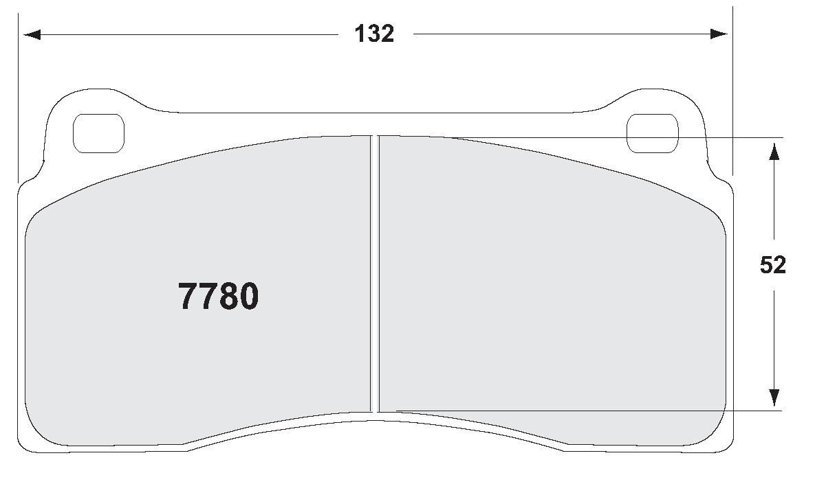 PFC 7780.05.18.44 Rear brake pads RACE 05 CMPD 18mm NISSAN GT-R R35 Photo-0 