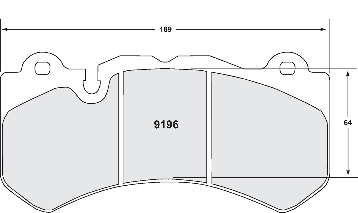 PFC 9196.01.17.44 Brake Pads for AUDI RS6 (C7) (01 Compound, 17 mm) Photo-0 