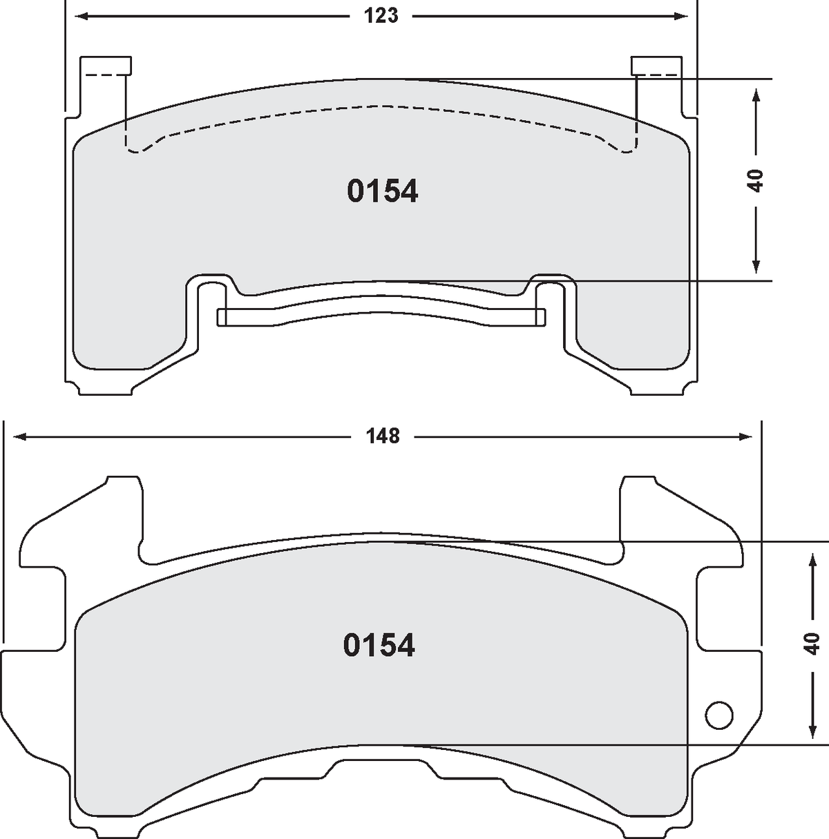 PFC 0154.01.14.44 Brake Pads (01 Compound, 14 mm) Photo-0 