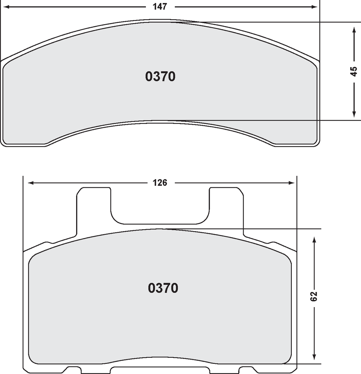 PFC 0370.22 Brake Pads for CHEVROLET C2500 1992-2000 (Z-Rated Compound) Photo-0 