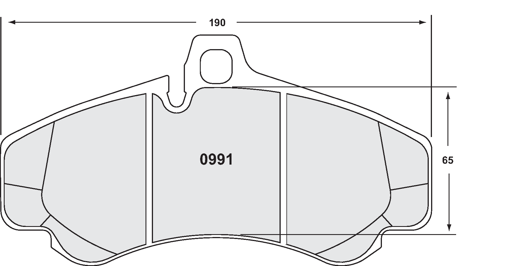 PFC 0991.08.17.44 Front brake pads RACE 08 CMPD 17mm PORSCHE 996 (GT2/GT3), 997 (Turbo/GT3) (380mm) Photo-0 