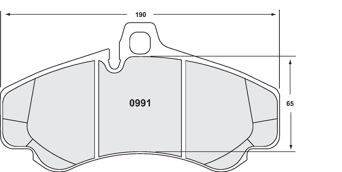 PFC 0991.13.17.44 Front Brake Pads for PORSCHE 996 GT2/GT3 / 997 Turbo/GT3 380 mm (13 Compound, 17 mm) Photo-0 