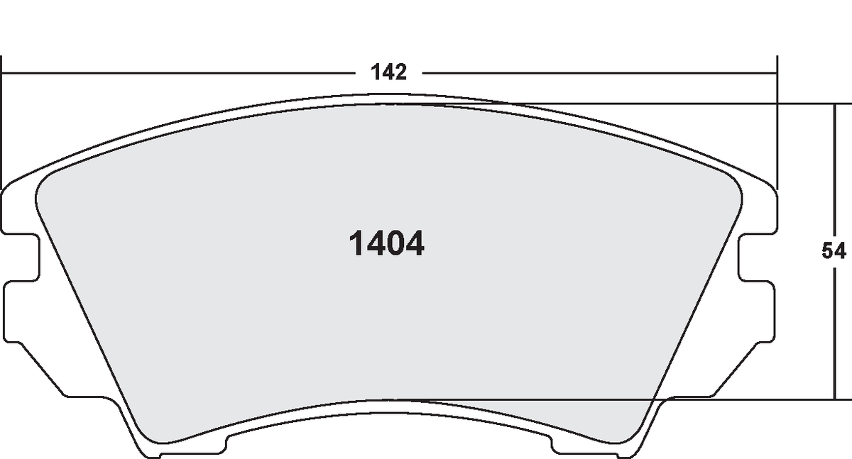 PFC 1404.10 Front Brake Pads for CHEVROLET Camaro 2010 - 2015 (Z-Rated Compound) Photo-0 