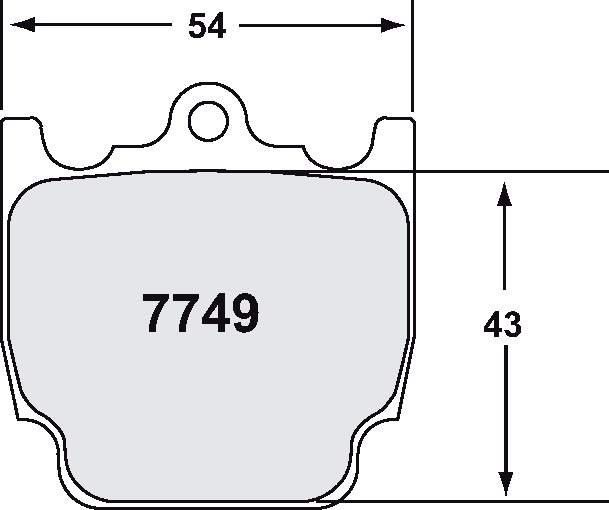 PFC 7749.99.20.12 Brake Pads (99 Compound, 20 mm) Photo-0 