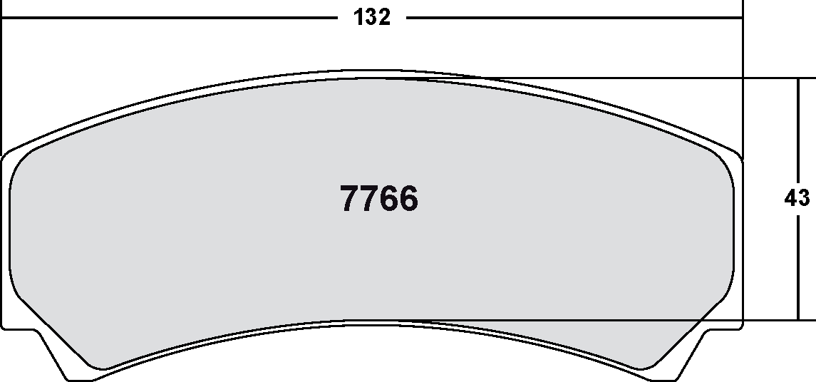 PFC 7766.01.17.44 Brake Pads for SUBARU WRC-S12 Tarmac (01 Compound, 17 mm) Photo-0 