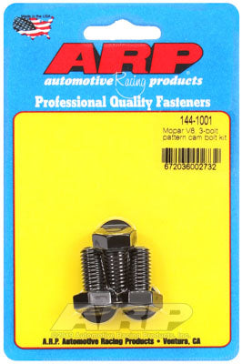 ARP 144-1001 Cam Bolt Kit for CHRYSLER 383-440 Wedge & 426 Hemi 3-bolt pattern. 8740. hex Photo-0 