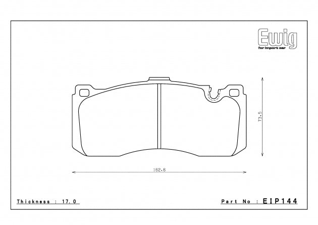 ENDLESS EIP144CCRg Front brake pads BMW E82/E87/E90/E91 Perf.Caliper Photo-0 