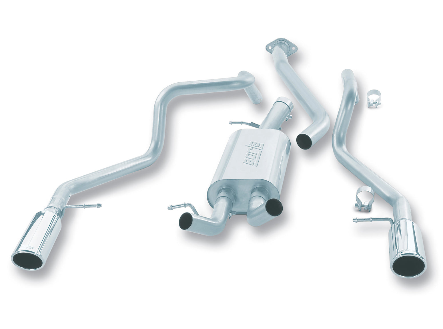 BORLA 14824 Cat Back Exhaust System SILV / SIERRA 1500 (INCL. ZR1) Photo-0 