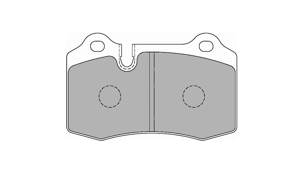 FERODO FCP1348H Brake pads rear DS2500 for JBT CM4P (small) / BREMBO TESLA MODEL S Photo-3 