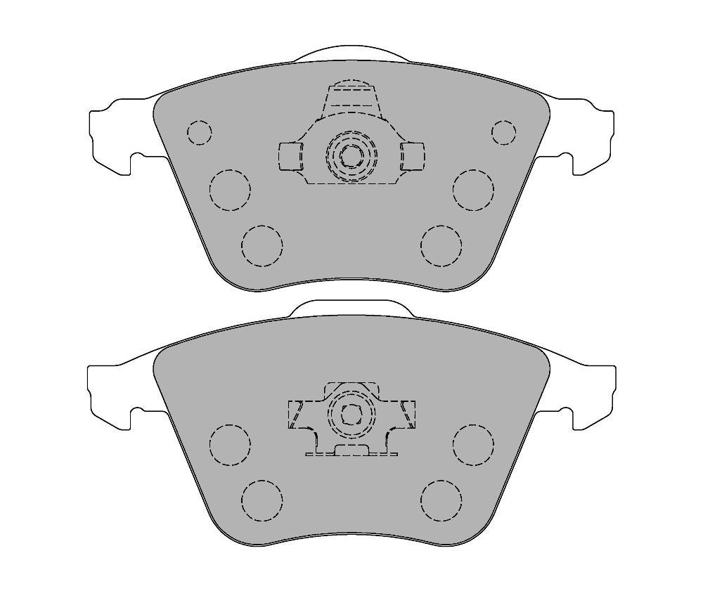 FERODO FCP1706H DS2500 Brake pads front MAZDA 3/6 MPS, Focus ST, VOLVO 2.5, Vectra OPC Photo-0 