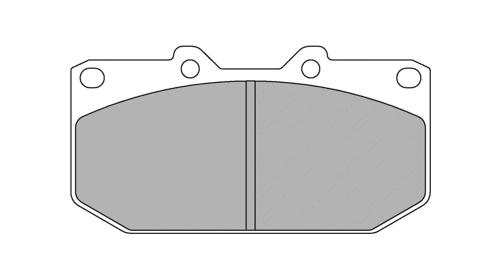 FERODO FCP986H Front Brake Pads DS2500 for NISSAN Skyline GTS (R32 / R33) / SUBARU Impreza WRX (GD / GG) Photo-0 