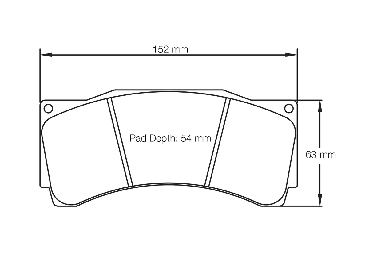 PAGID 1539-RST1 Front Brake Pads for BMW M2 CS Racing (Permit B 365PS) / AUDI RS3 LMS TCR (race car) Photo-0 