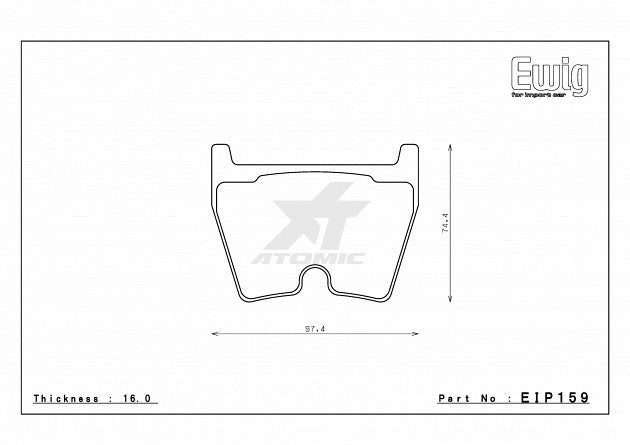 ENDLESS EIP159MX72 Front brake pads AUDI RS4/RS6/R8/RS-Q3/LAMBORGHINI Photo-0 