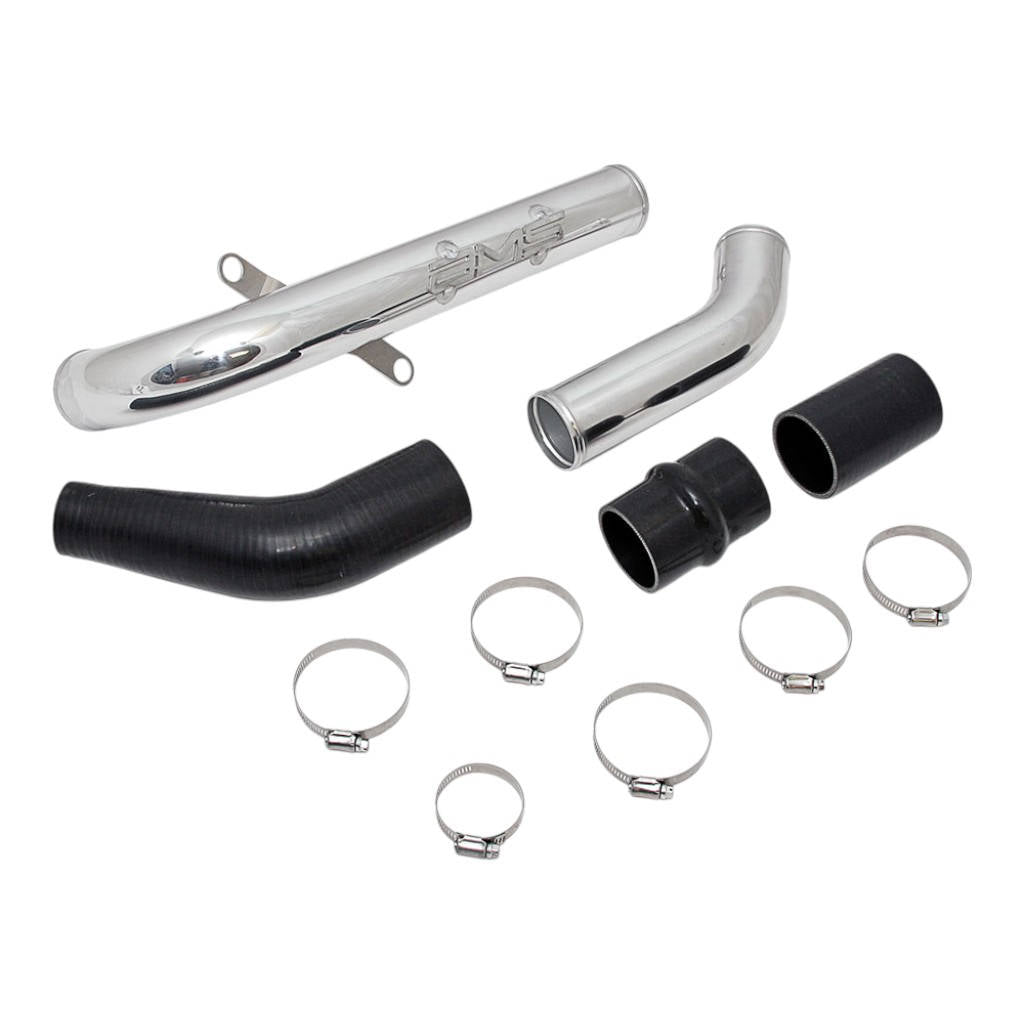 AMS AMS.04.09.0002-2 Upper IC Pipe / Hotpipe (Black Powder Coated) for MITSUBISHI EVO X Photo-0 