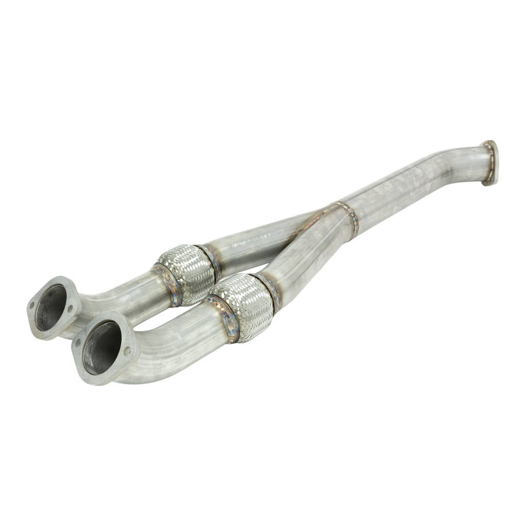 AMS ALP.07.05.0003-2 Midpipe / Y-Pipe Non-Resonated 76mm Exit for NISSAN R35 GT-R Photo-0 