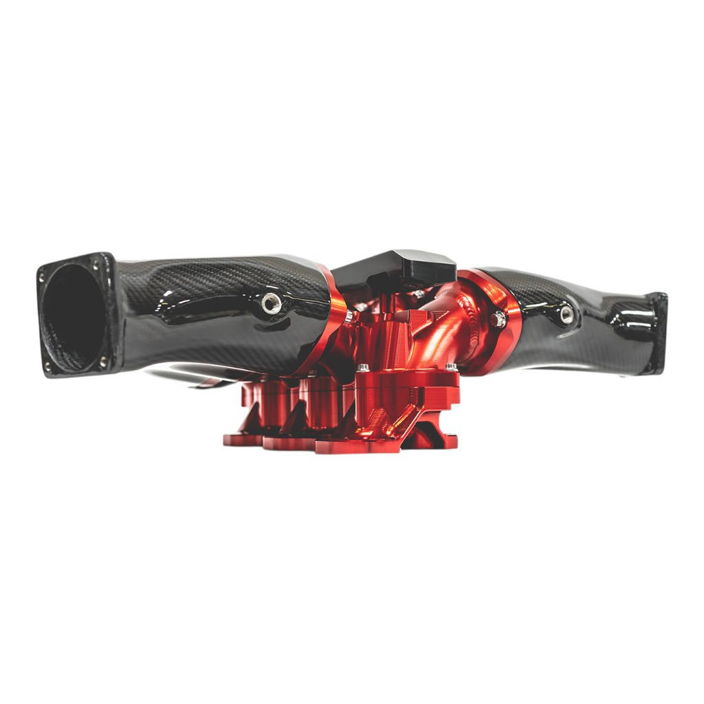 AMS ALP.07.08.0101-2 Billet Intake Manifold w / Secondary Fuel Rail 12 Injector Clear for NISSAN GT-R (R35) Photo-6 
