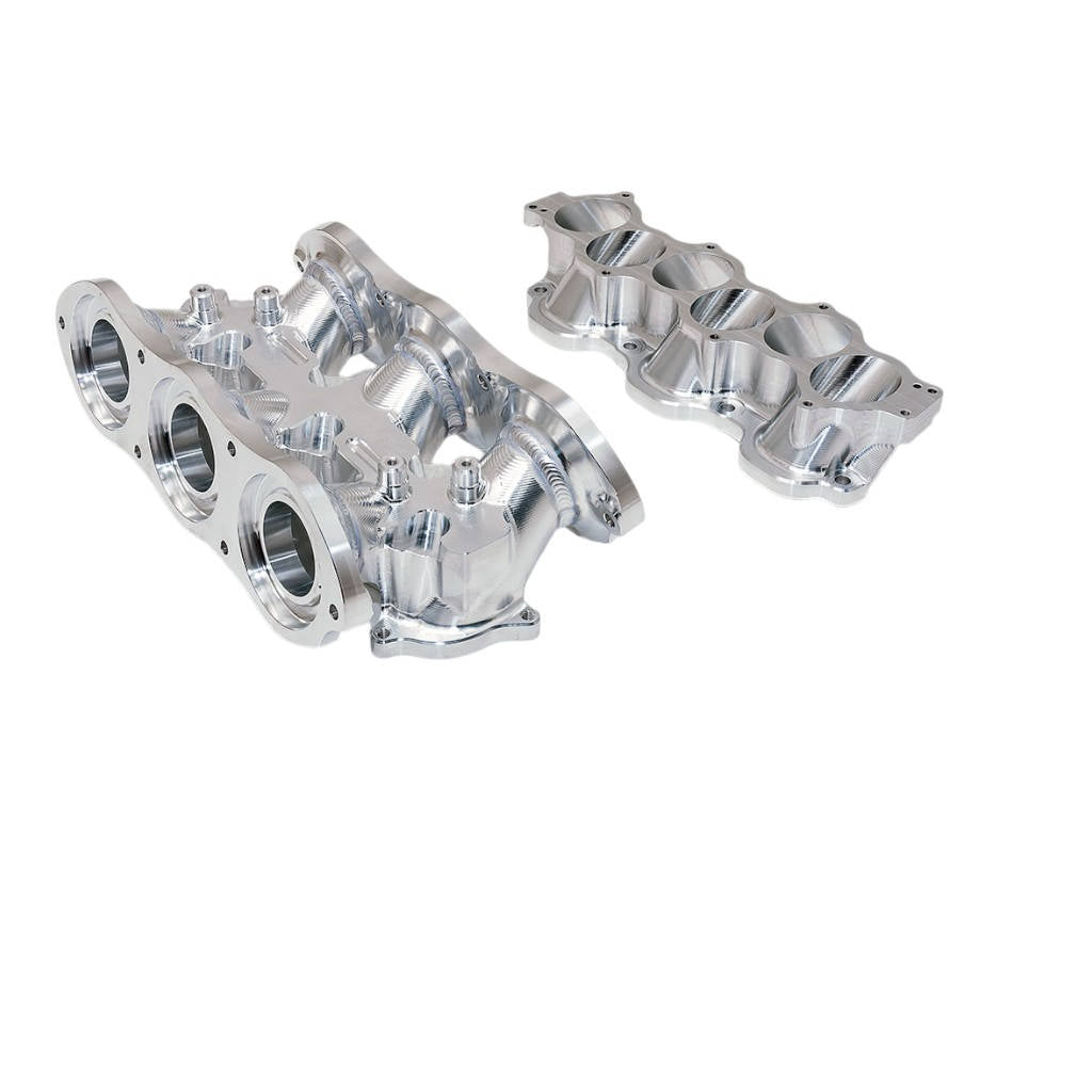 AMS ALP.07.08.0101-2 Billet Intake Manifold w / Secondary Fuel Rail 12 Injector Clear for NISSAN GT-R (R35) Photo-9 