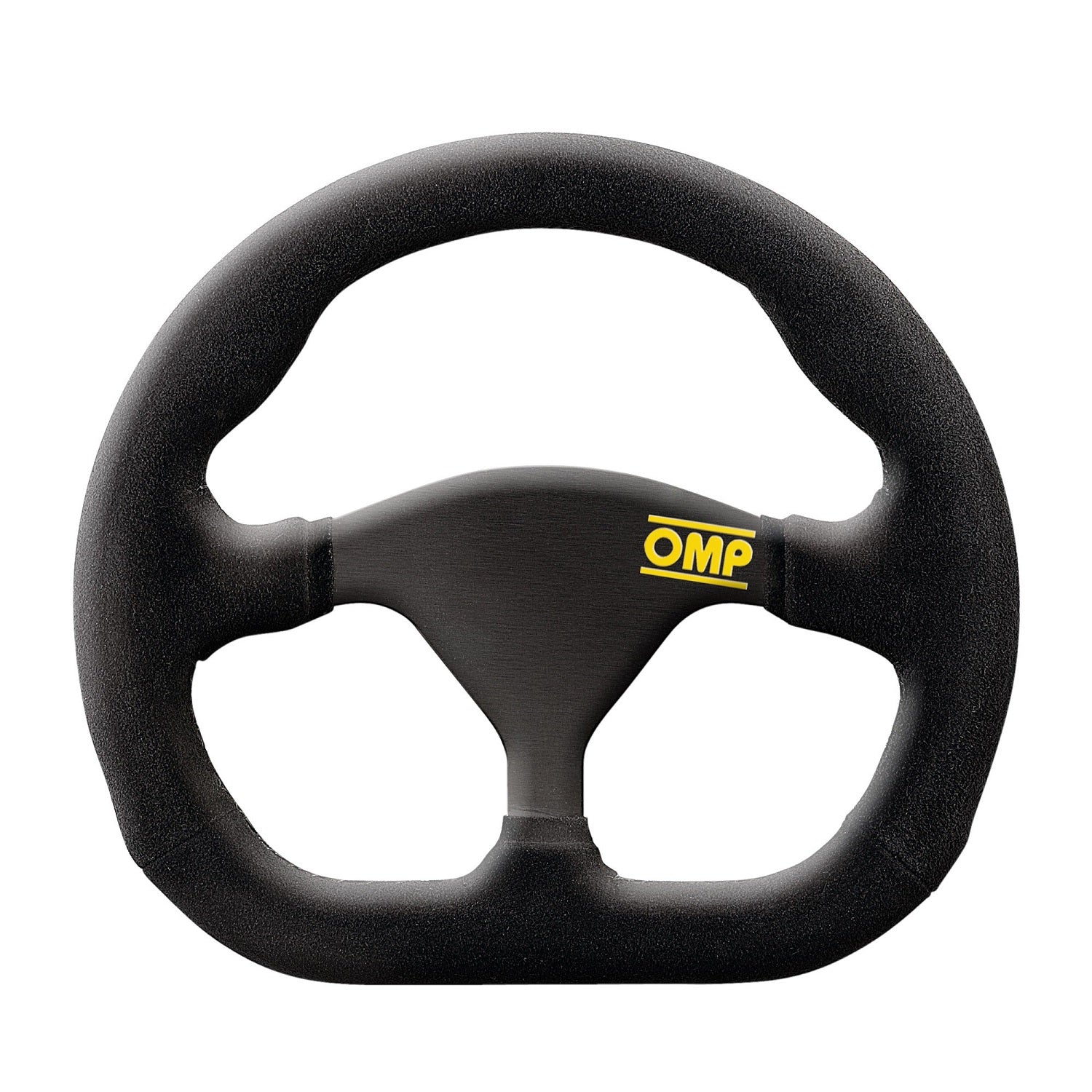 OMP OD0-1972-071 (OD/1972/N) Steering wheel FORMULA QUADRO, suede, black, diam. 250x230mm, flat Photo-0 