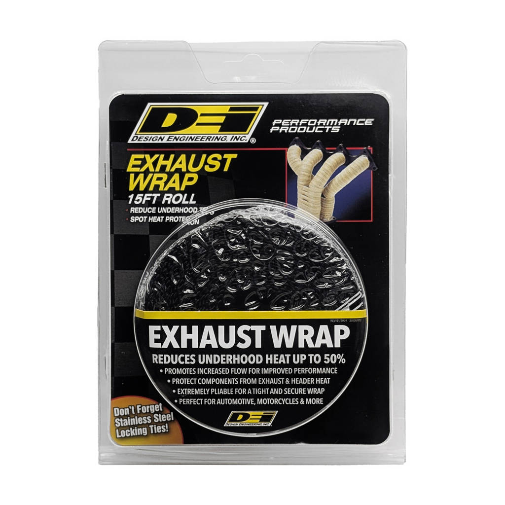 DEI 010120 Exhaust Wrap 1" x 15ft Black Photo-1 