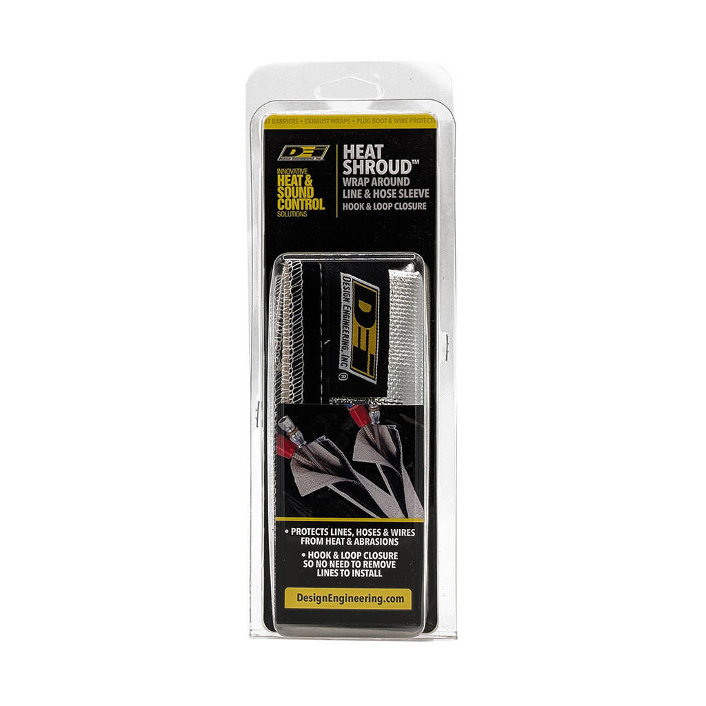 DEI 010457 Heat Shroud™ 3/4" I.D. x 3ft AluMINIzed Sleeving-hook & loop edge Photo-1 