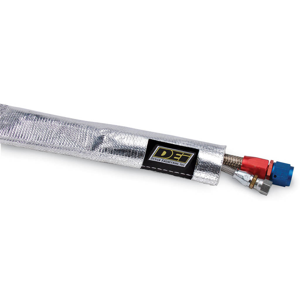 DEI 010420 Heat Sheath 1-1/2" I.D. x 3ft AluMINIzed Sleeving-sewn edge Photo-0 