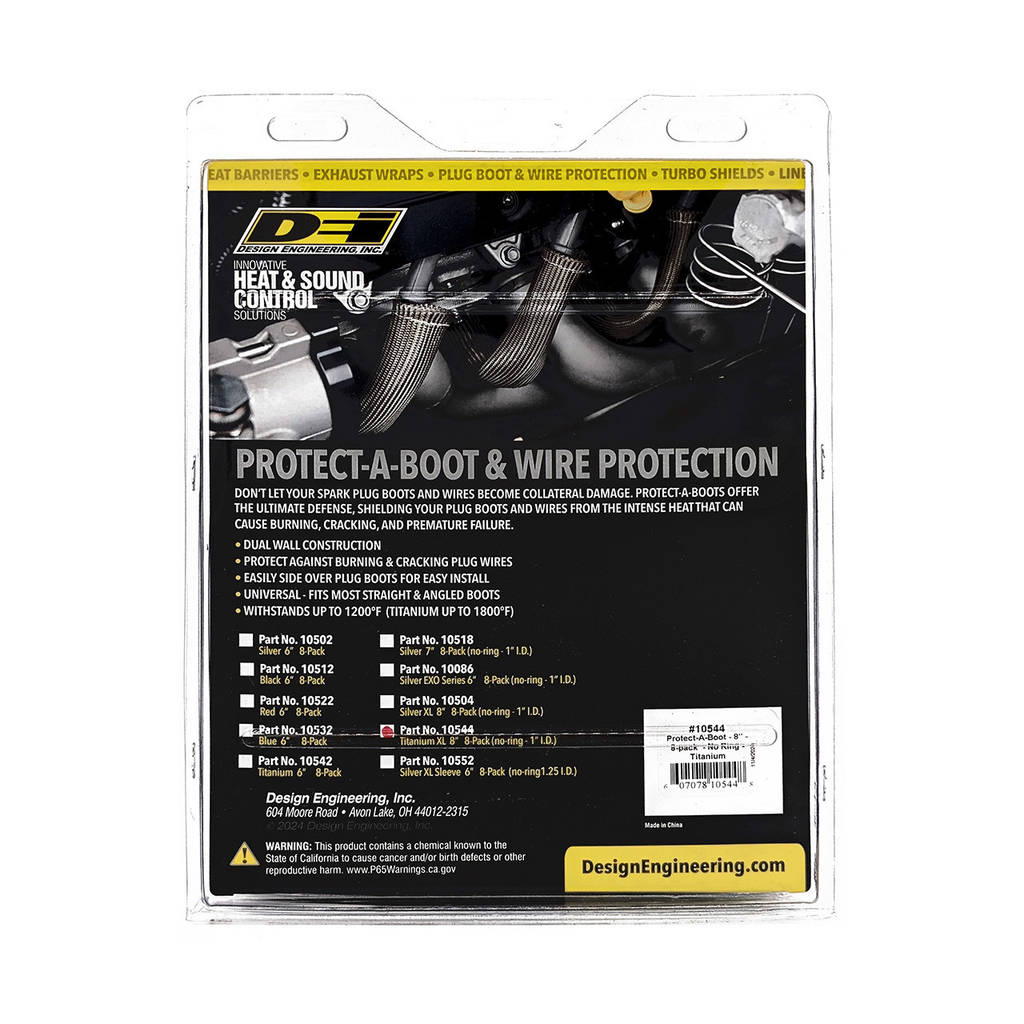 DEI 010544 Protect-A-Boots- 8" 8-pack No Ring Titanium Photo-2 
