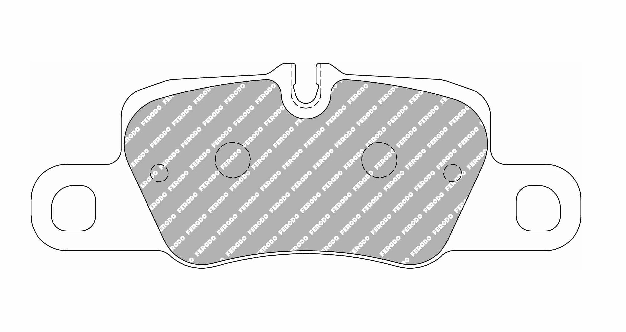 FERODO FCP4713H DS2500 Brake pads rear PORSCHE911(991) Carrera 3.0/3.4/3.8 S,4S,4 GTS / Panamera (970) Photo-0 