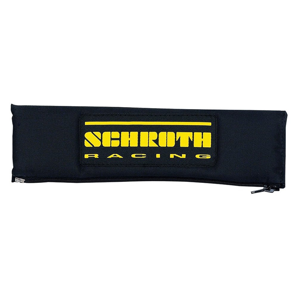 SCHROTH 00209 Belt pad 3 “(76 mm) (black) logo yellow Photo-0 
