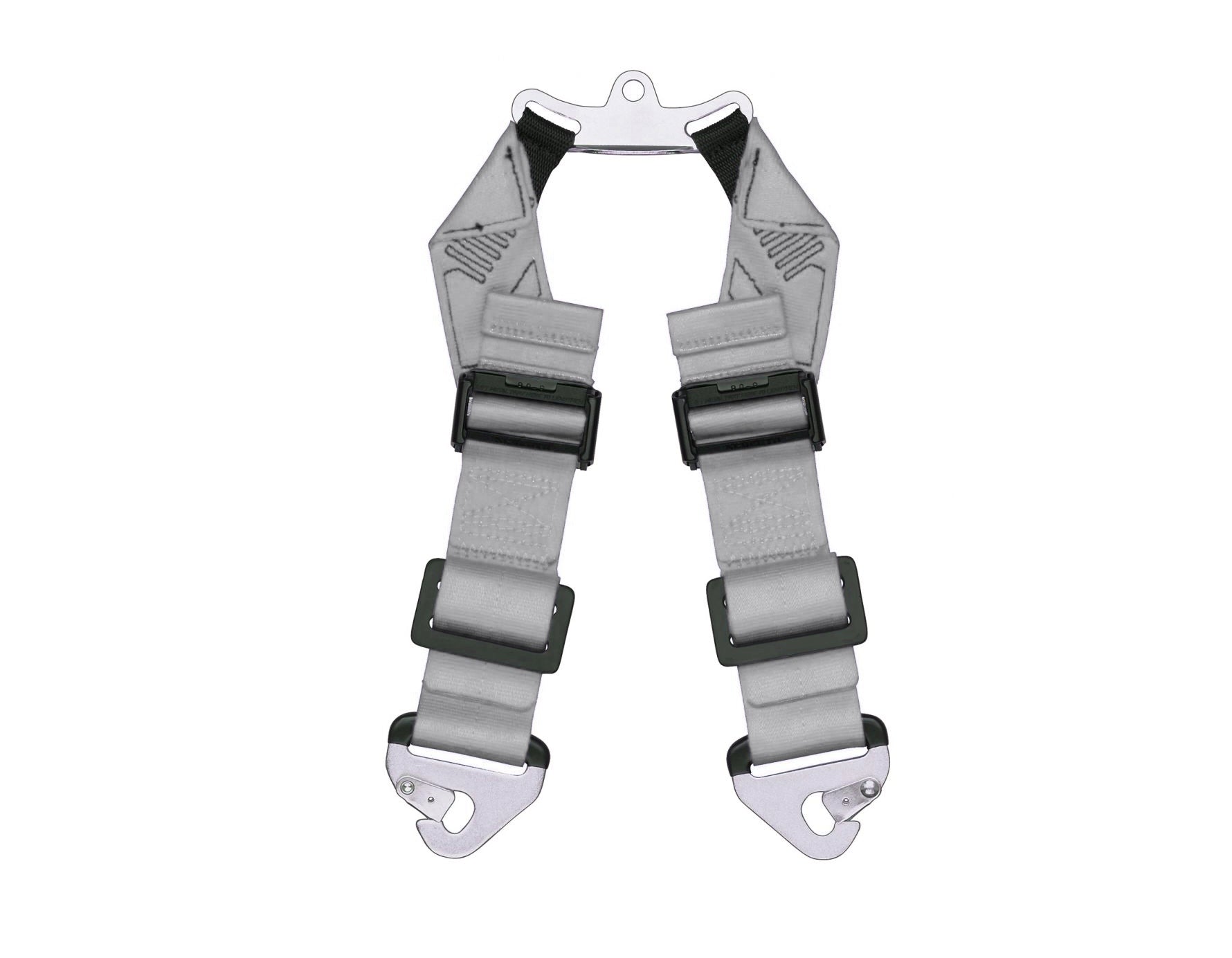 SCHROTH 49914 (49902) T-Bar Crutch Strap Anti-sub strap II, FIA, silver Photo-0 