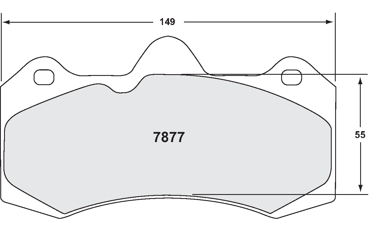 PFC 7877.10 Brake pads Z-RATED 16.7mm thick suits AP 6 pot kits CP7040 calip Photo-0 