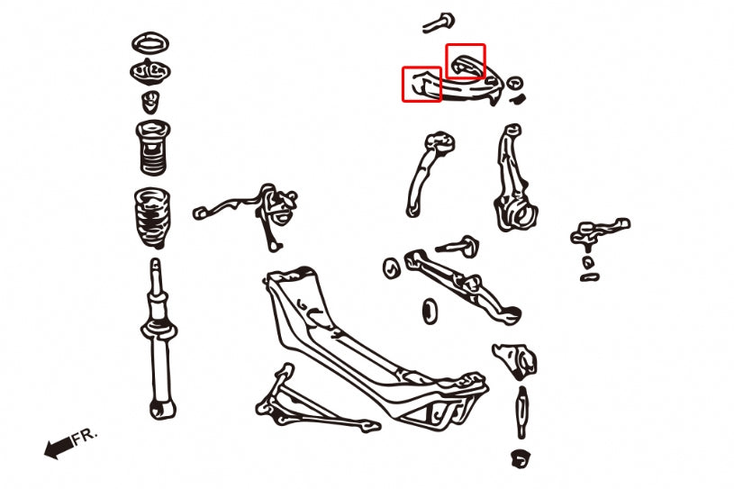 HARDRACE 6547-BJ FRONT UPPER ARM BALL JOINT 2PCS/SET REAR CAMBER KIT (HARDEN RUBBER) 2PCS/SET IS300/JZX90/100 Photo-1 