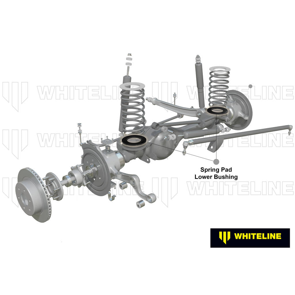 WHITELINE W73405 Front Coil Spring Pad - Lower Bushing Kit for Nissan Patrol GQ, GU/Ford Maverick DA Photo-1 