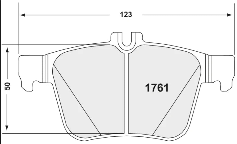 PFC 1761.3280.00.44 Rear Brake Pads for VW Golf GTI / Golf R (Mk7) / SKODA Octavia RS 2012-2025 (3280 Compound) Photo-0 