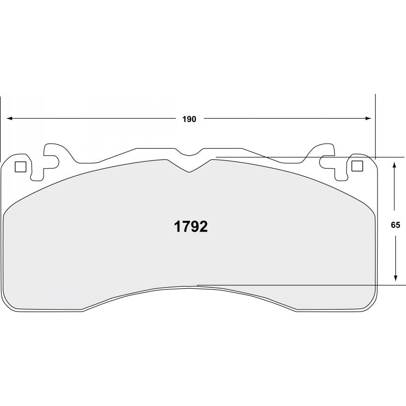 PFC 1792.10 Front Brake Pads Z-Rated for AUDI RS6 (C7) / MERCEDES AMG C63 / AMG GT R Photo-1 