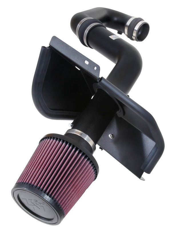 K&N 69-8008TTK Performance Air Intake System TYPHOON; SUBARU IMPREZA H4-2.0L F/I, 2014-2015 Photo-0 