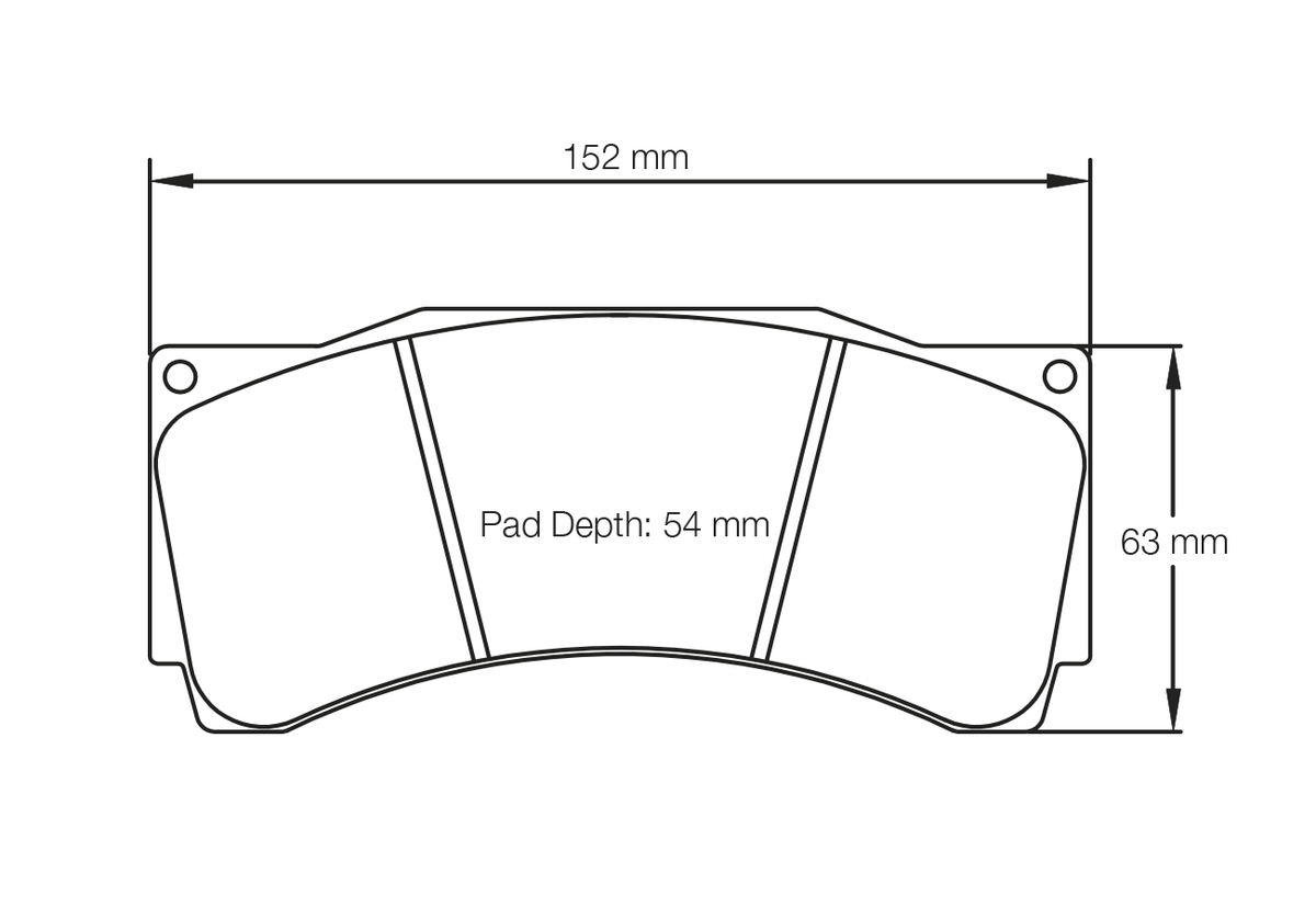 PAGID 1904-RSL1 Front Brake Pads for MITSUBISHI Lancer Evo X R4 Tarmac Rally / FORD Mustang FP350S AP brakes Photo-0 
