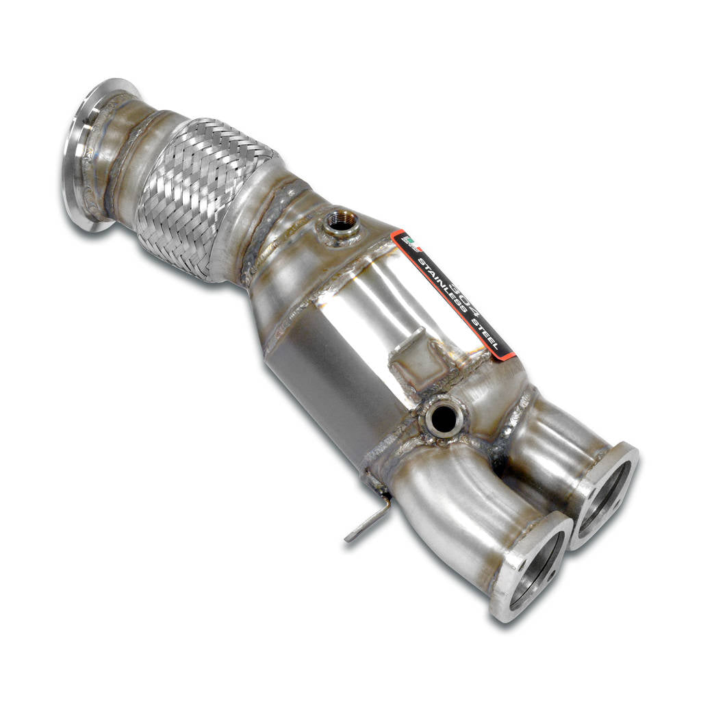 SUPERSPRINT 980621 Turbo downpipe kit + catalytic converter - (Left/Right Hand Drive) BMW E82 Photo-0 