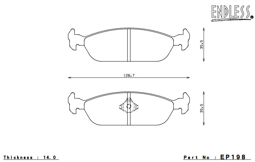 ENDLESS EP198SSY Brake pads Photo-0 