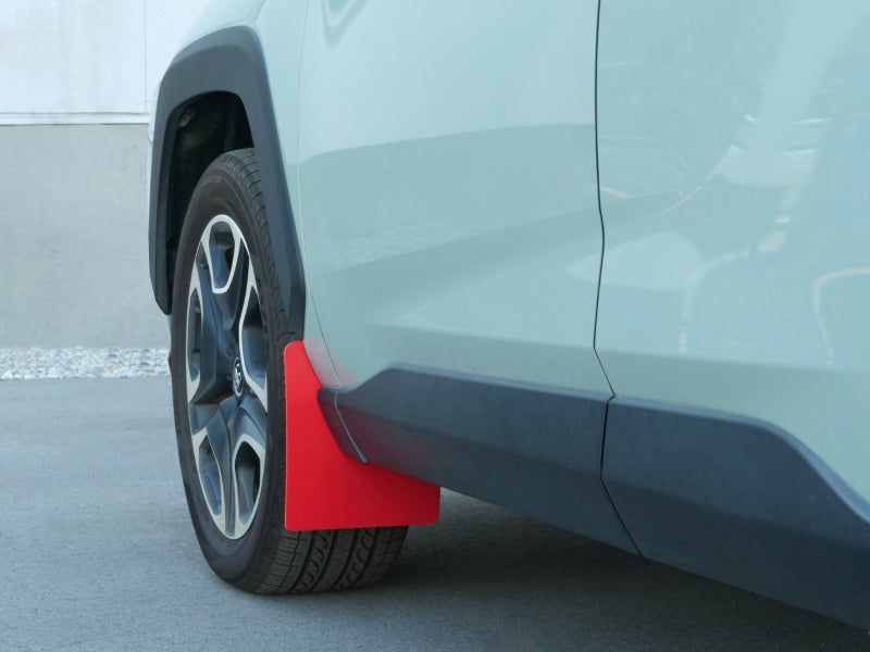 CUSCO 1C4 851 FR Mud Flaps Front (red) for TOYOTA RAV4 (MXAA52/MXAA54) 2019- Photo-1 