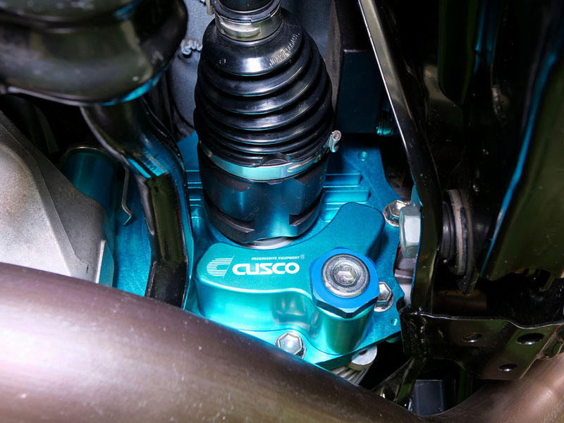 CUSCO 1C7 008 AL Differential cover (blue) for TOYOTA GR Yaris (GXPA16) Photo-1 
