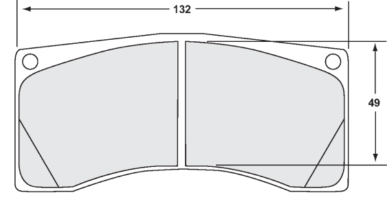 PFC 7700.13.22.34 Brake Pads RACE 13 CMPD 22 mm PORSCHE 997 GT3/GT2/RS PORSCHE 997 GT3/GT2 Photo-0 