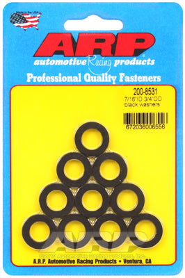 ARP 200-8531 Washer Kit 7/16" ID 3/4" OD black oxide washers Photo-0 