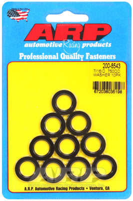 ARP 200-8543 Washer Kit 7/16" ID .750" OD black oxide washers Photo-0 