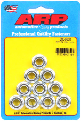 ARP 200-8650 Nut Kit 3/8-24 hex nuts Photo-0 