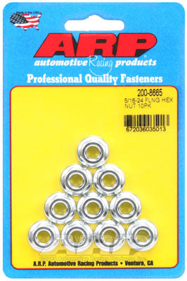 ARP 200-8665 Nut Kit 5/16-24 hex flanged nut Photo-0 